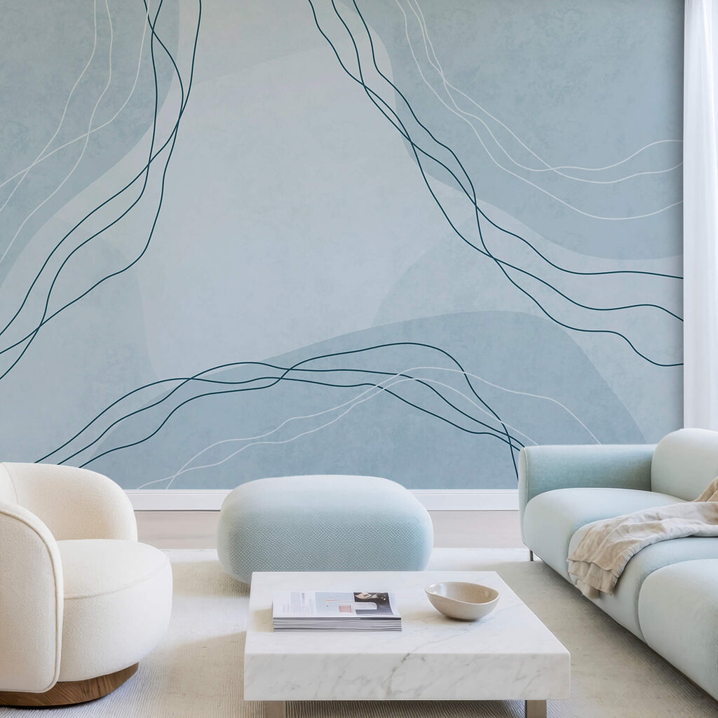 Linhas finas em curva — interior 1