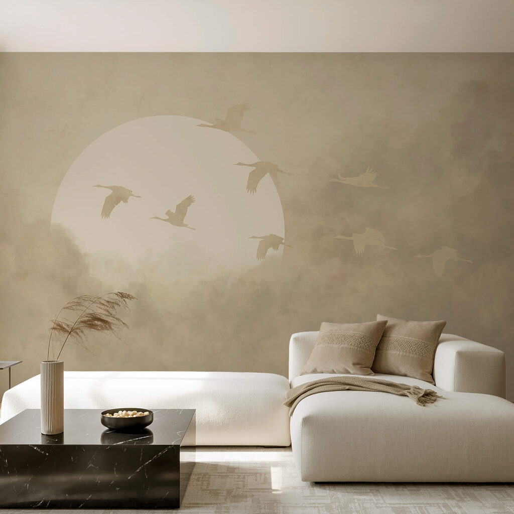 Aves diante do sol — interior 2