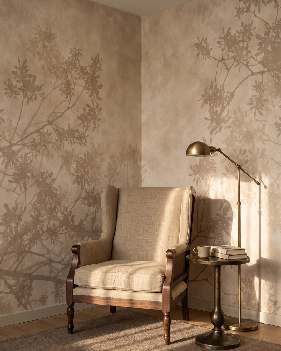 Ramagem em camadas claras — interior 3