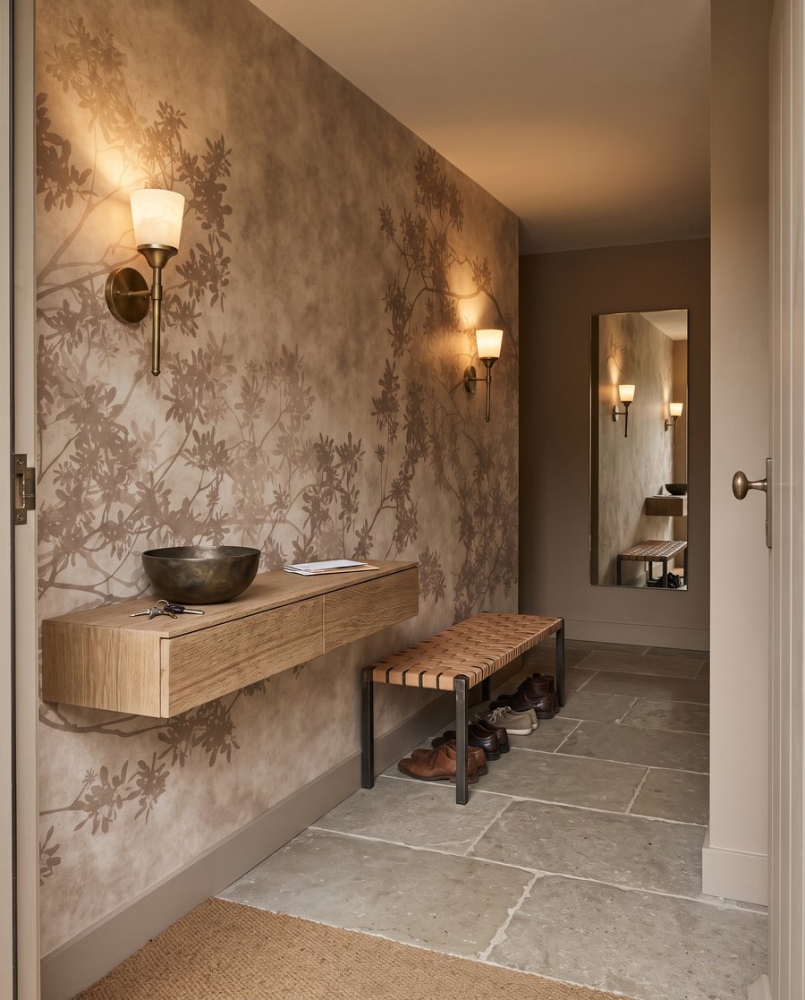 Ramagem em camadas claras — interior 1