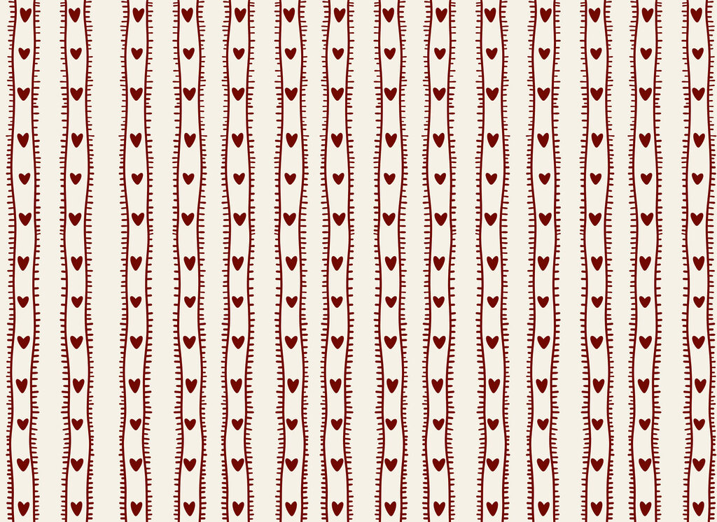 Riscas com corações — design completo