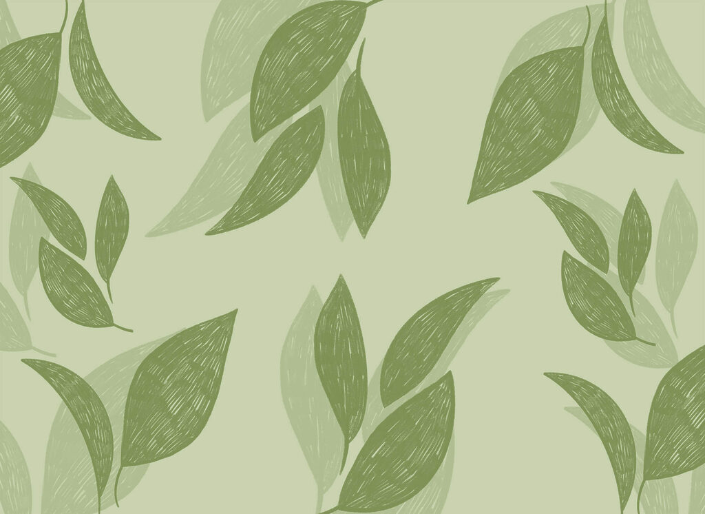Folhas em verde claro — design completo