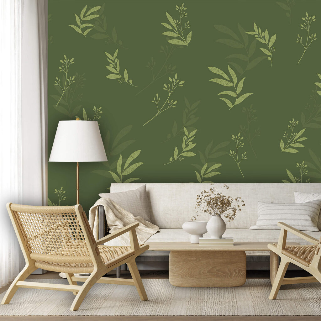 Pequenos ramos verdes — interior 1