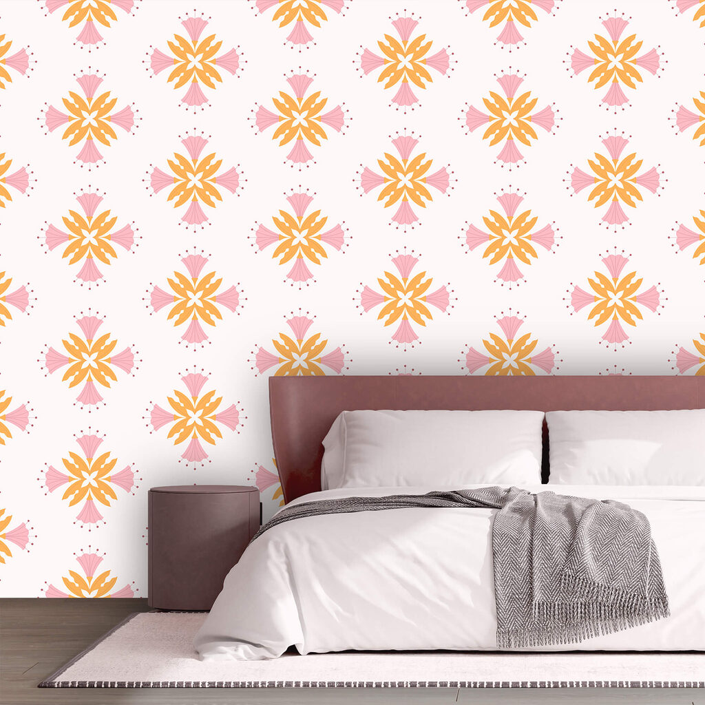 Estrelas rosa e amarelas — interior 2