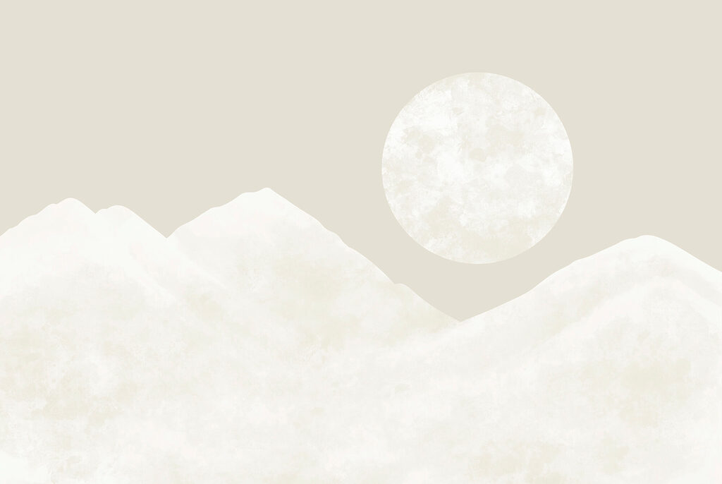 Lua cheia nas montanhas — design completo