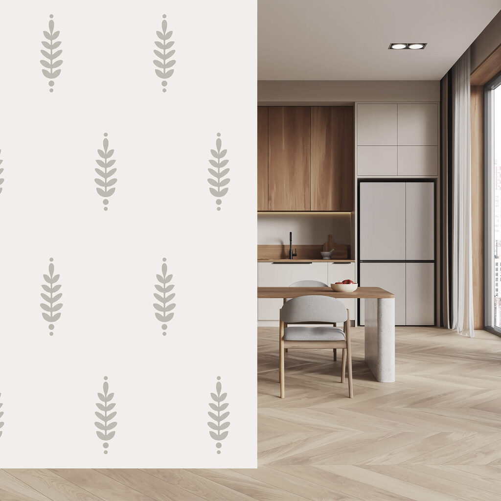Pequenos ramos em creme — interior 2