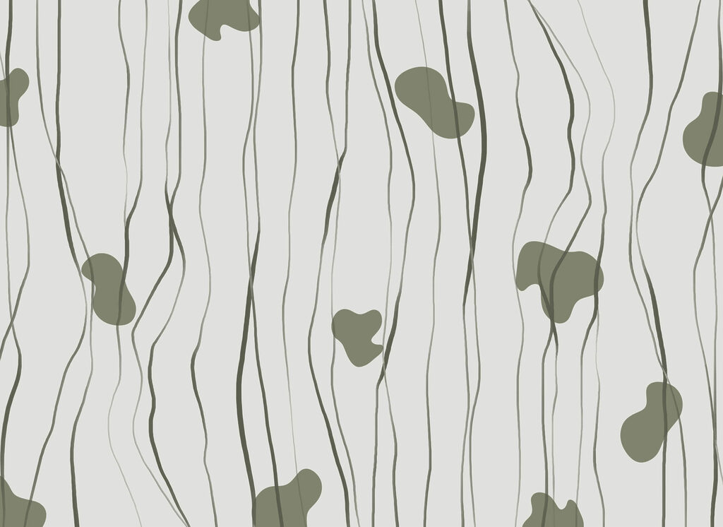 Linhas finas e manchas — design completo