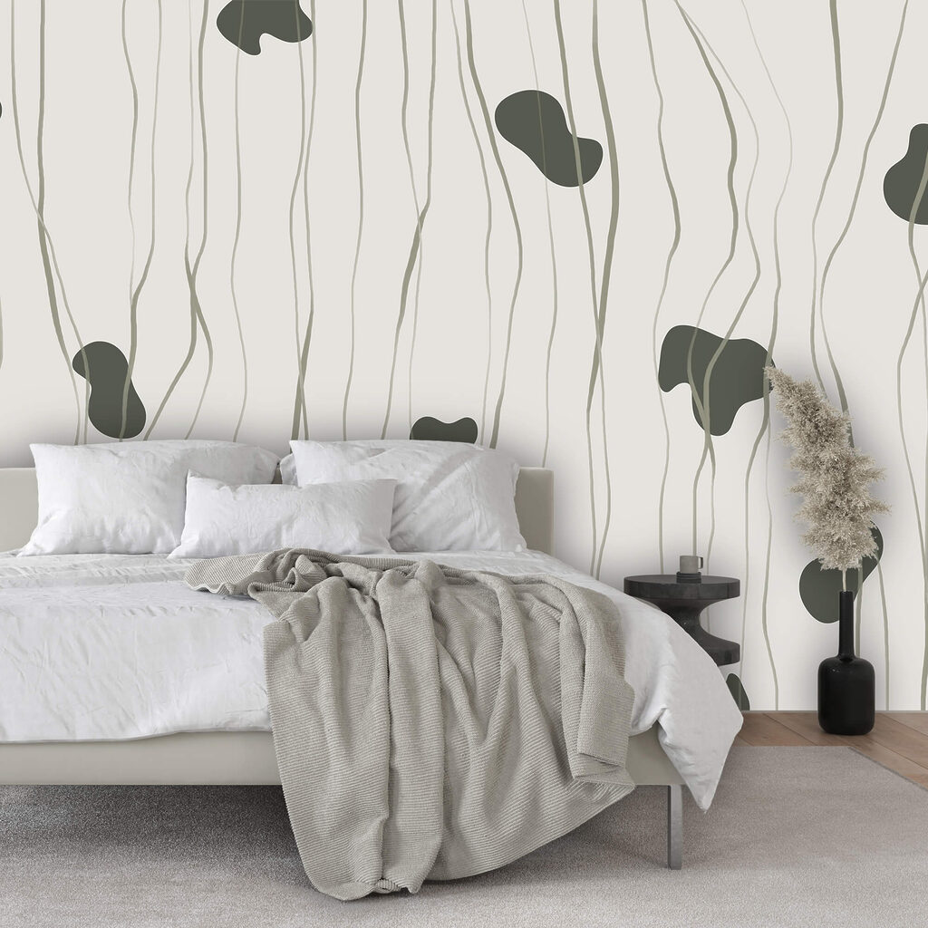 Linhas finas e manchas num interior