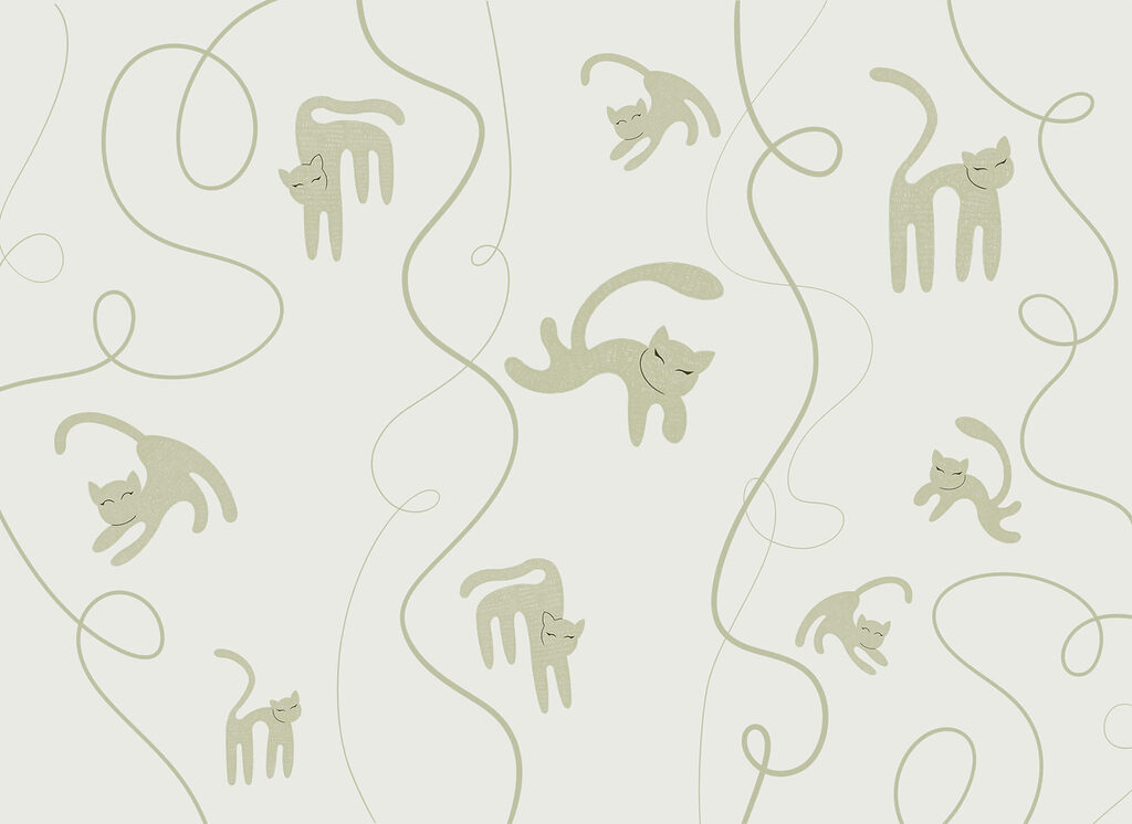 Gatinhos entre linhas — design completo