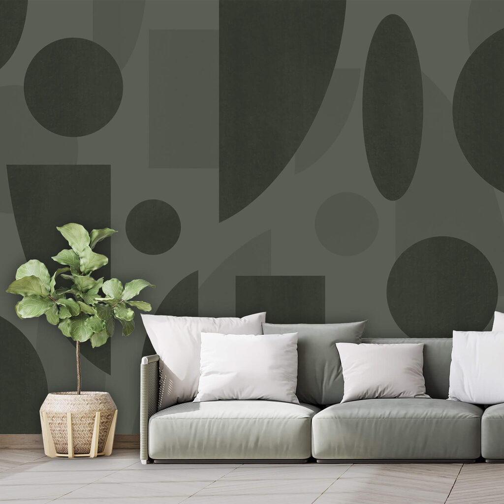 Formas escuras em verde-azeitona — interior 2