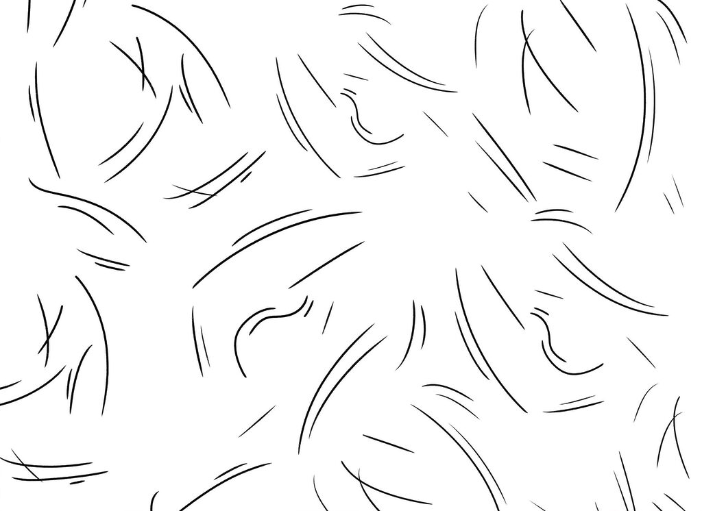 Traços curvos soltos — design completo