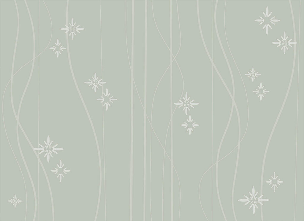 Estrelas em linhas onduladas — design completo