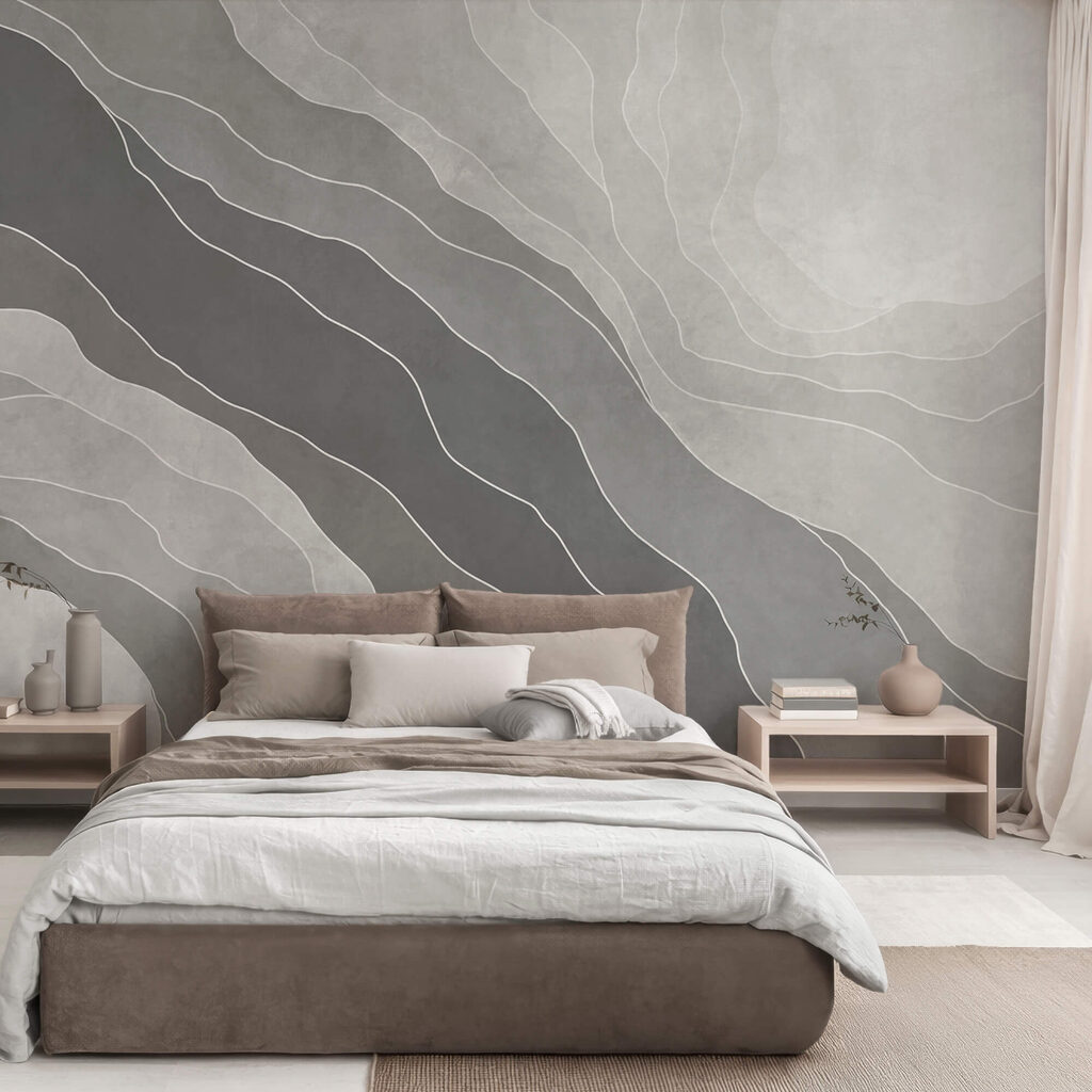 Ondas cinzentas em camadas — interior 1