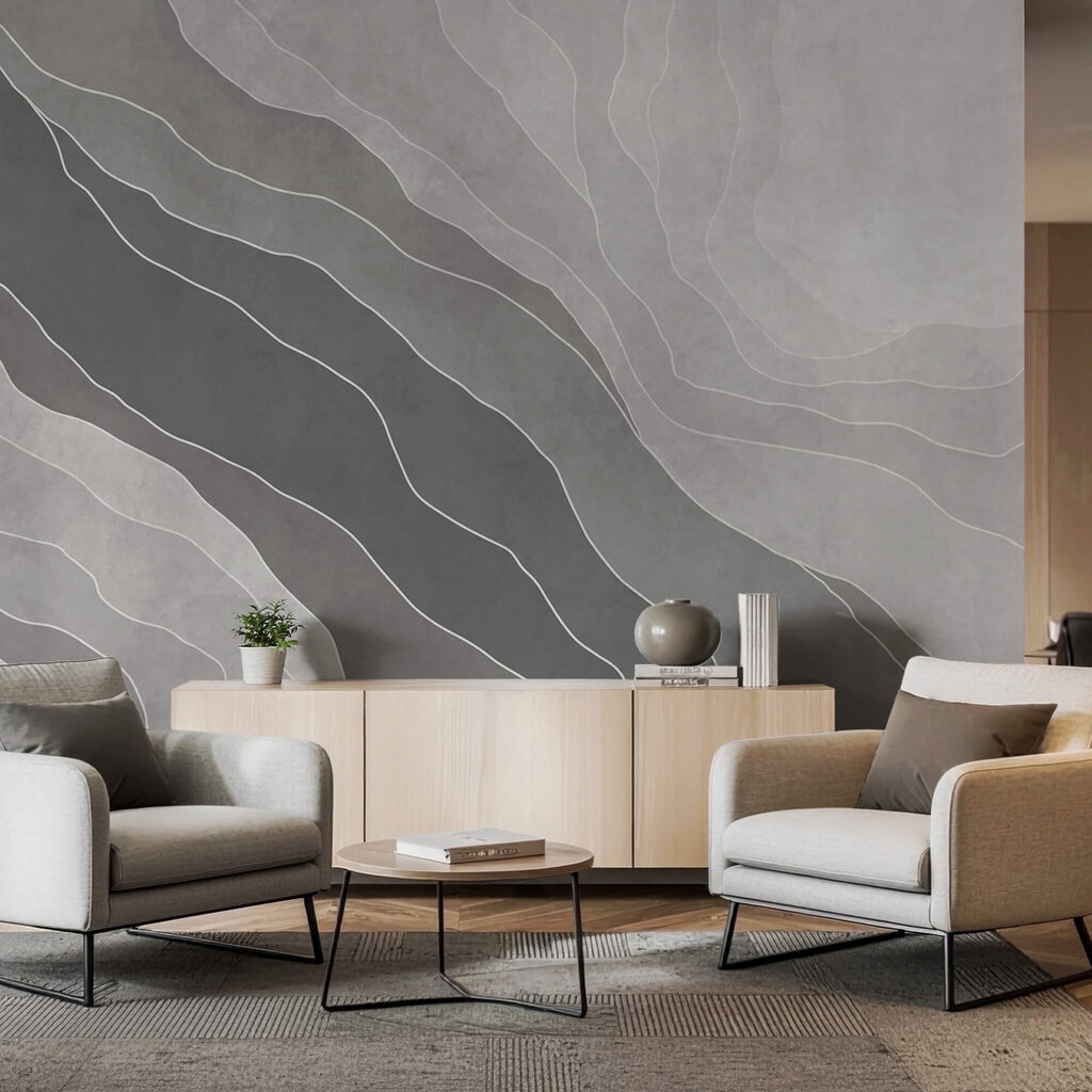 Ondas cinzentas em camadas — interior 2