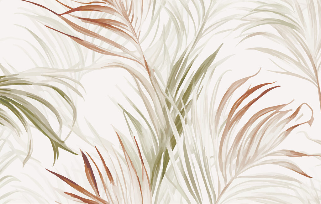 Palmas em verde-terra — design completo