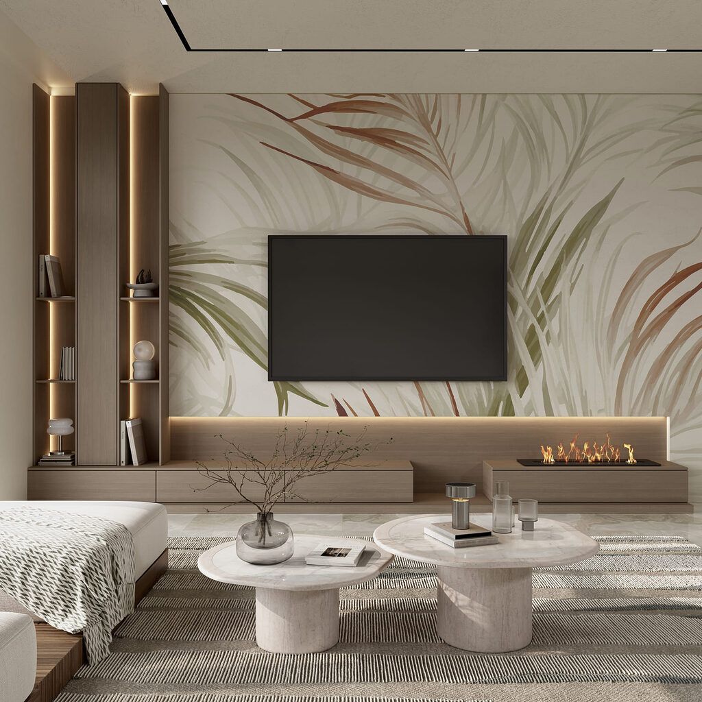 Palmas em verde-terra — interior 2