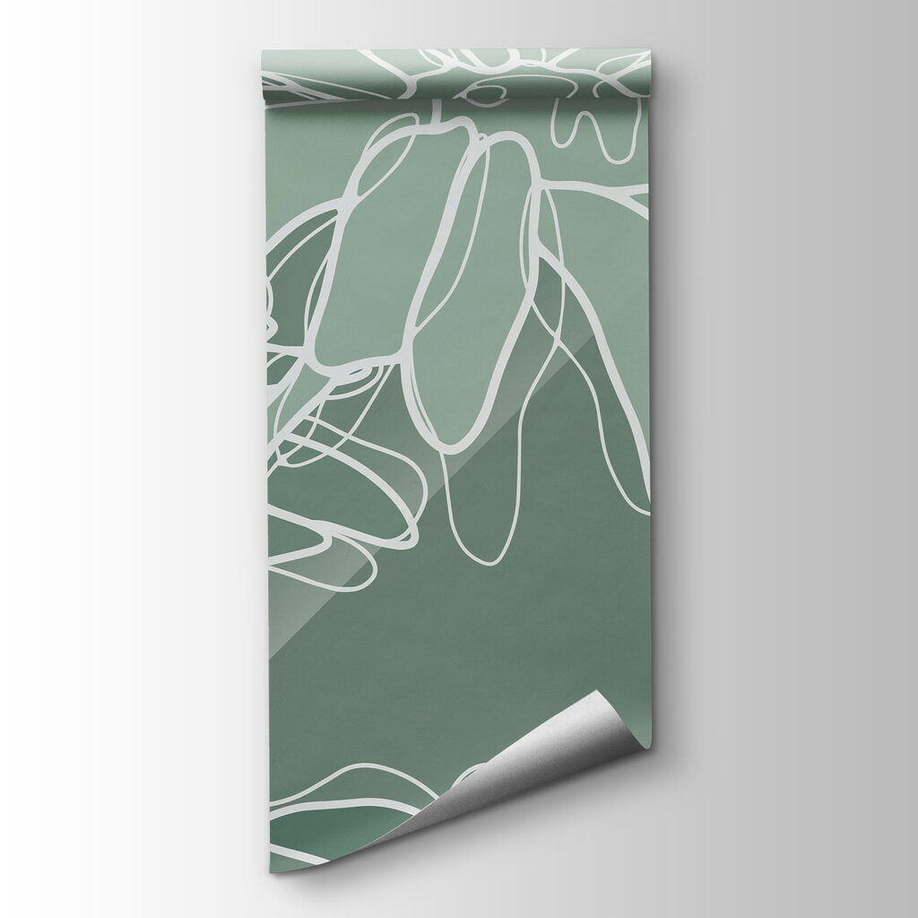 Linhas de flores brancas — vista do produto