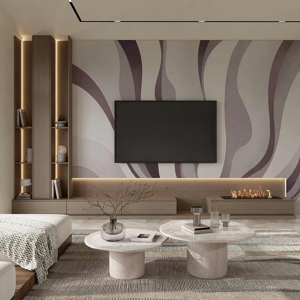 Faixas verticais onduladas — interior 1