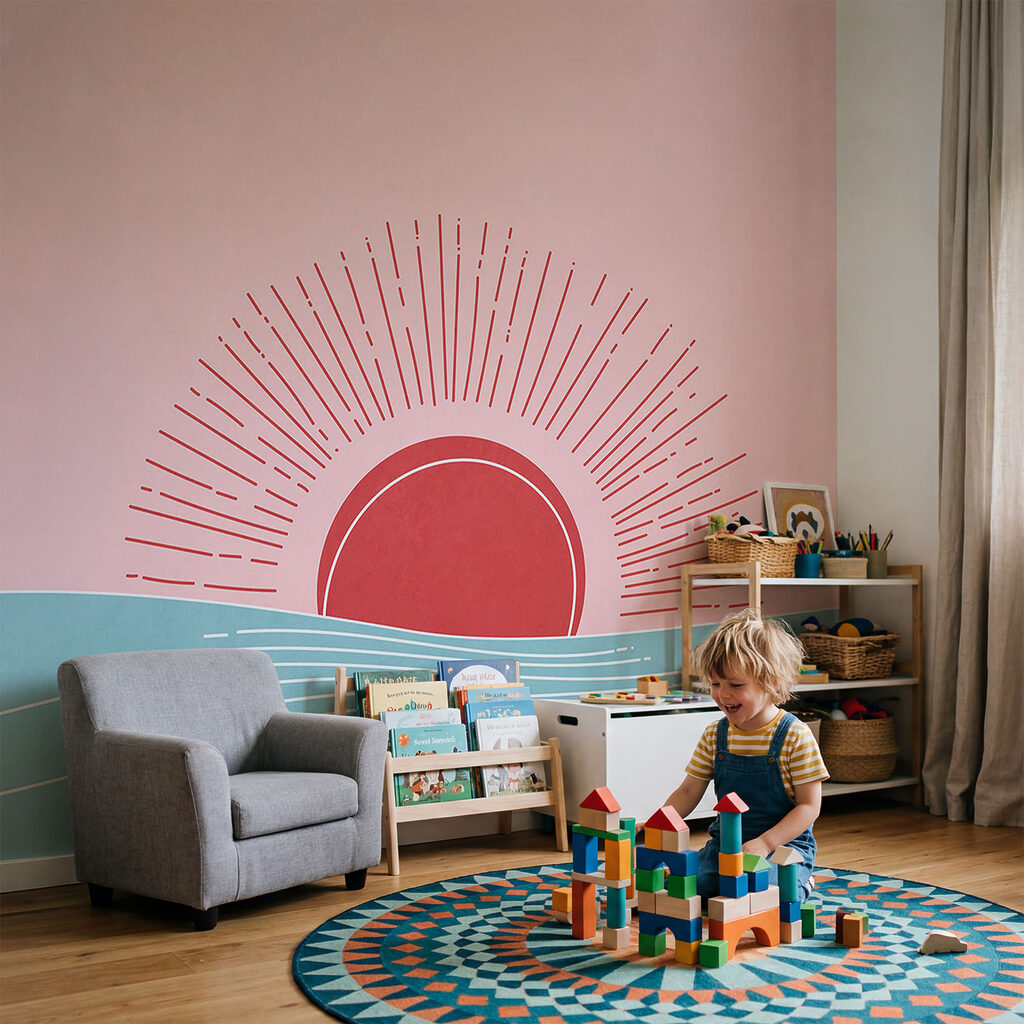 Sol radiante sobre ondas — interior 1