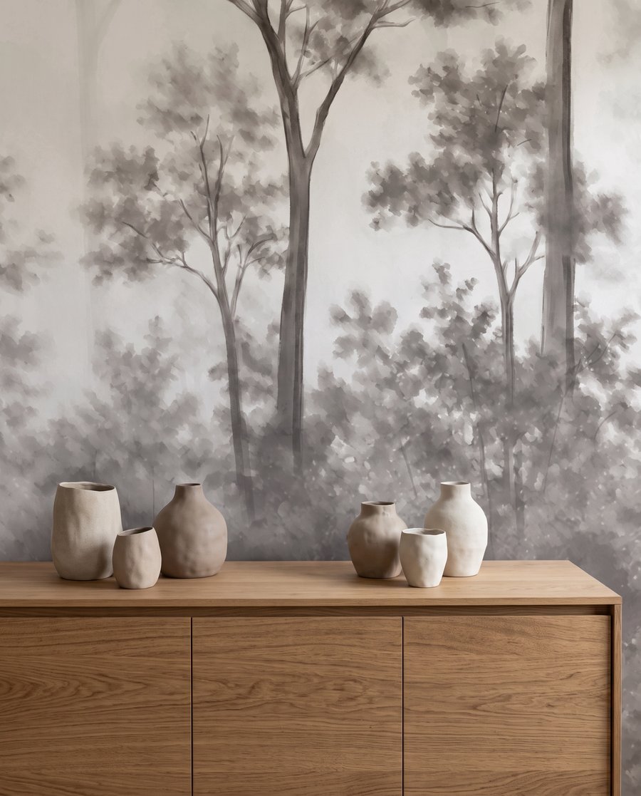 Bosque na neblina — detalhe