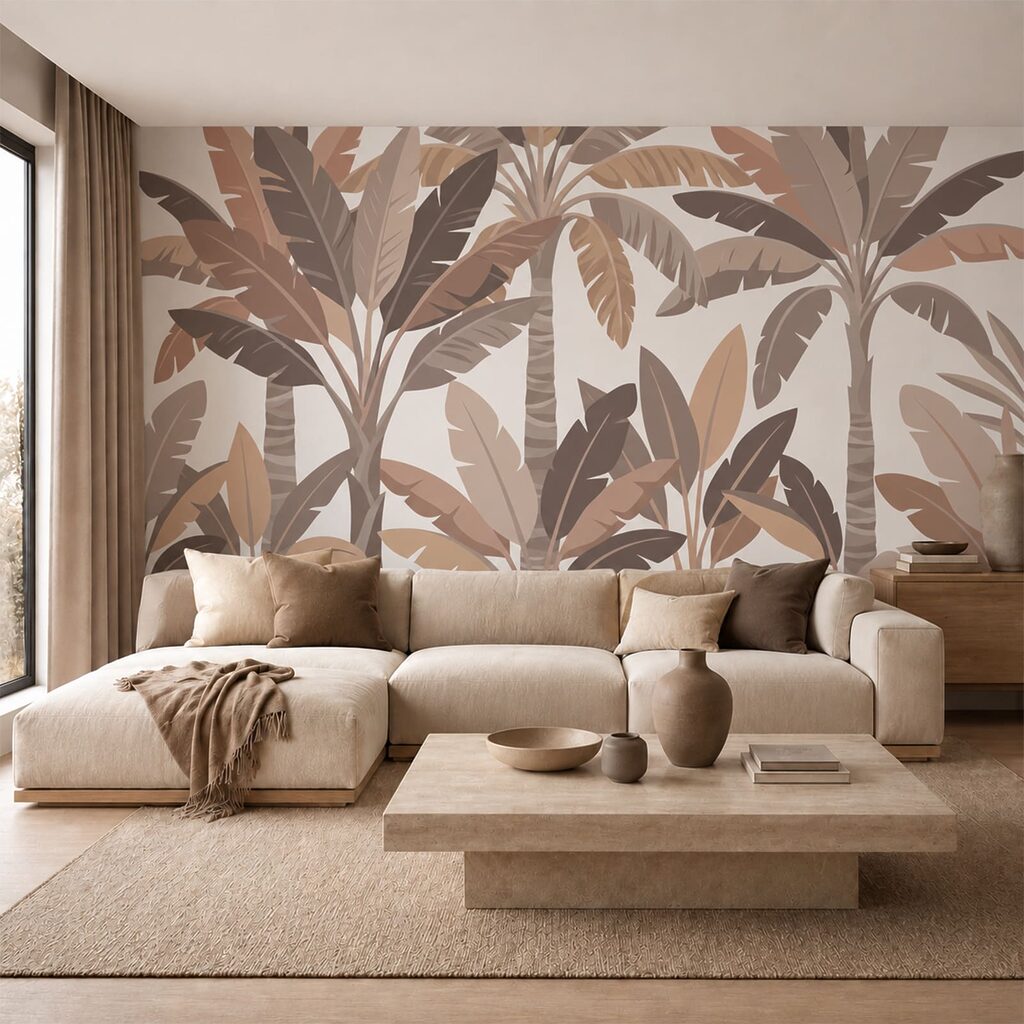 Folhas tropicais sobrepostas — interior 2