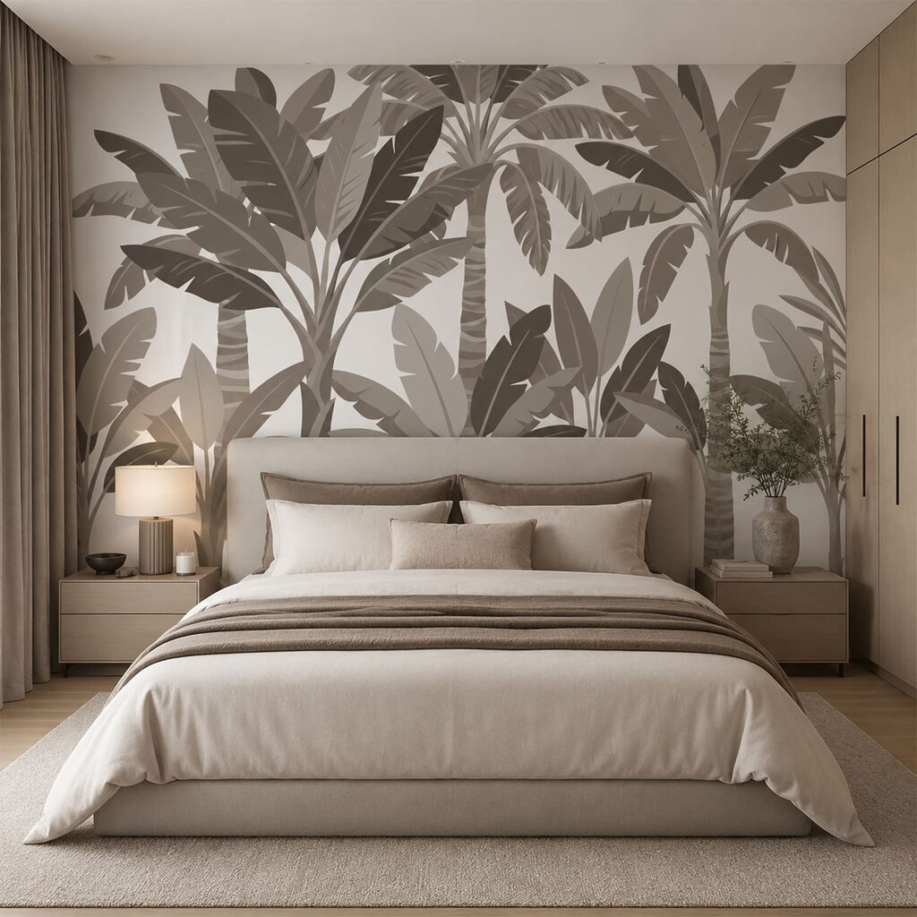 Folhas tropicais sobrepostas — interior 1