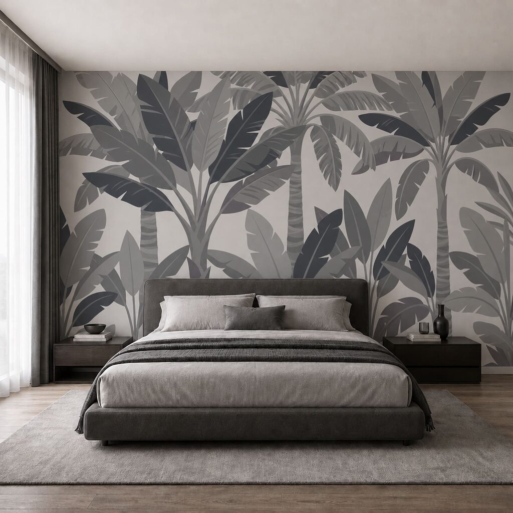 Folhas tropicais sobrepostas — interior 1
