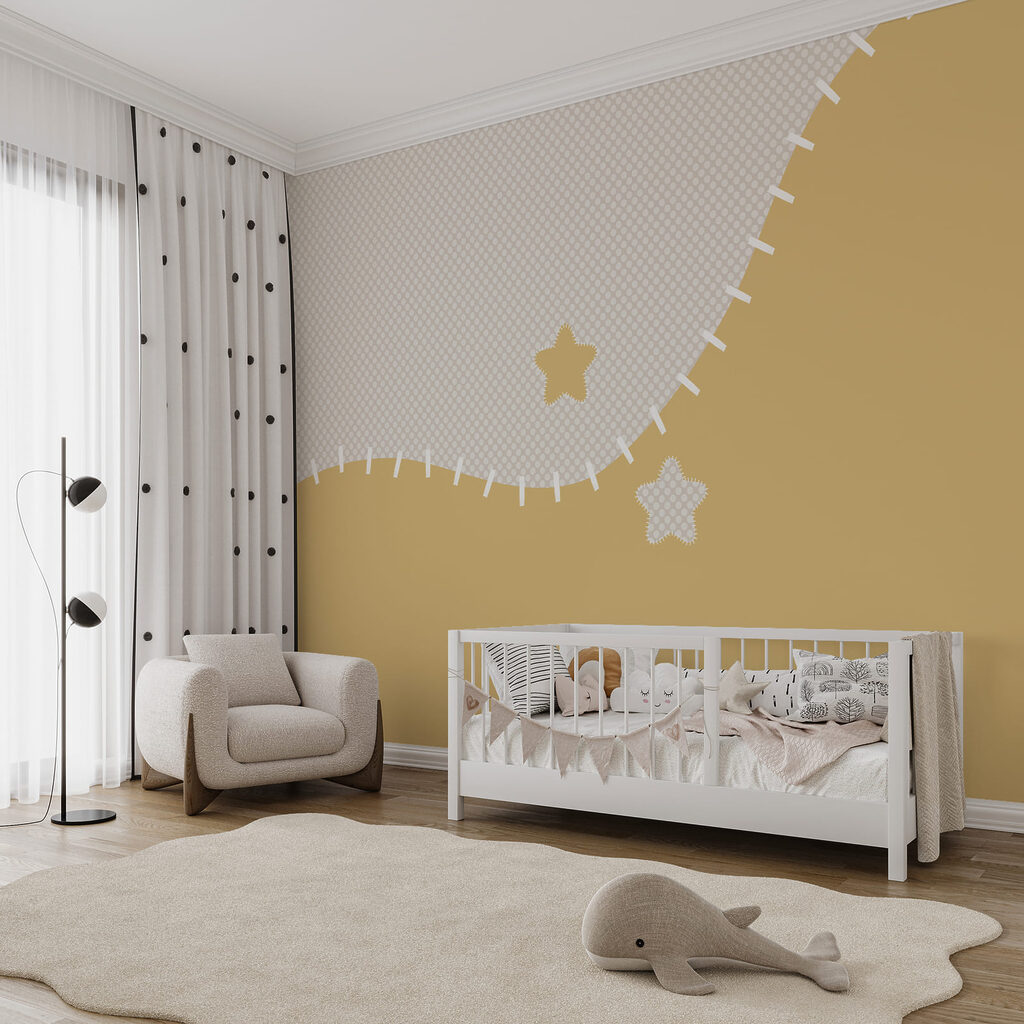 Formas onduladas com estrelas — interior 2