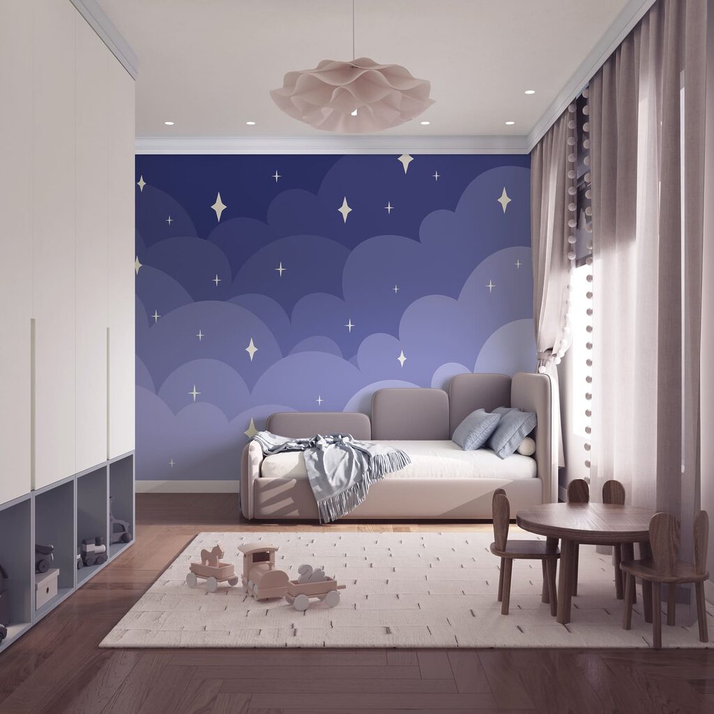 Nuvens e estrelas — interior 1