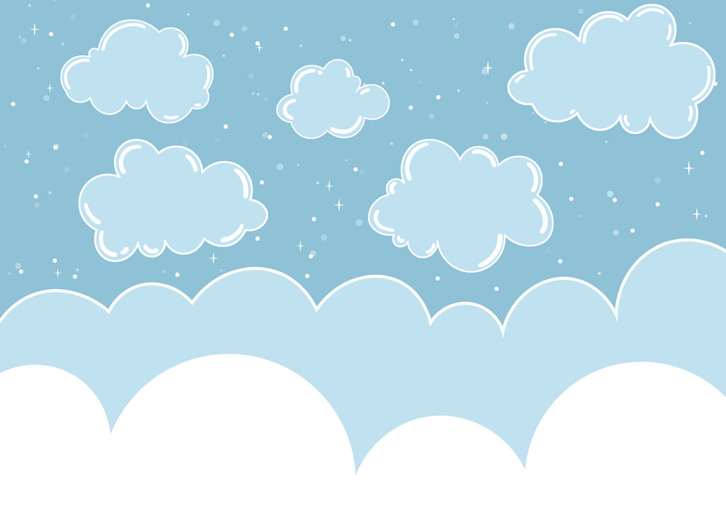 Nuvens sobre a orla — design completo