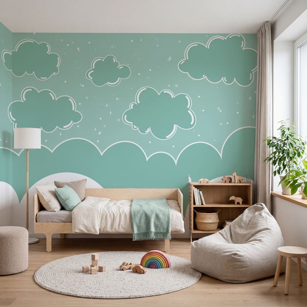Nuvens sobre a orla — interior 1