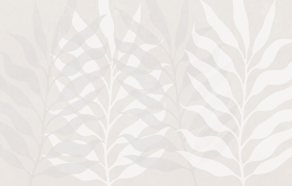 Folhas em repetição suave — design completo