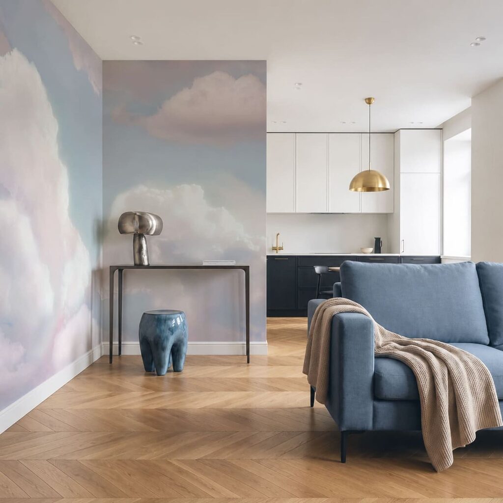 Nuvens em tons pastel — interior 2