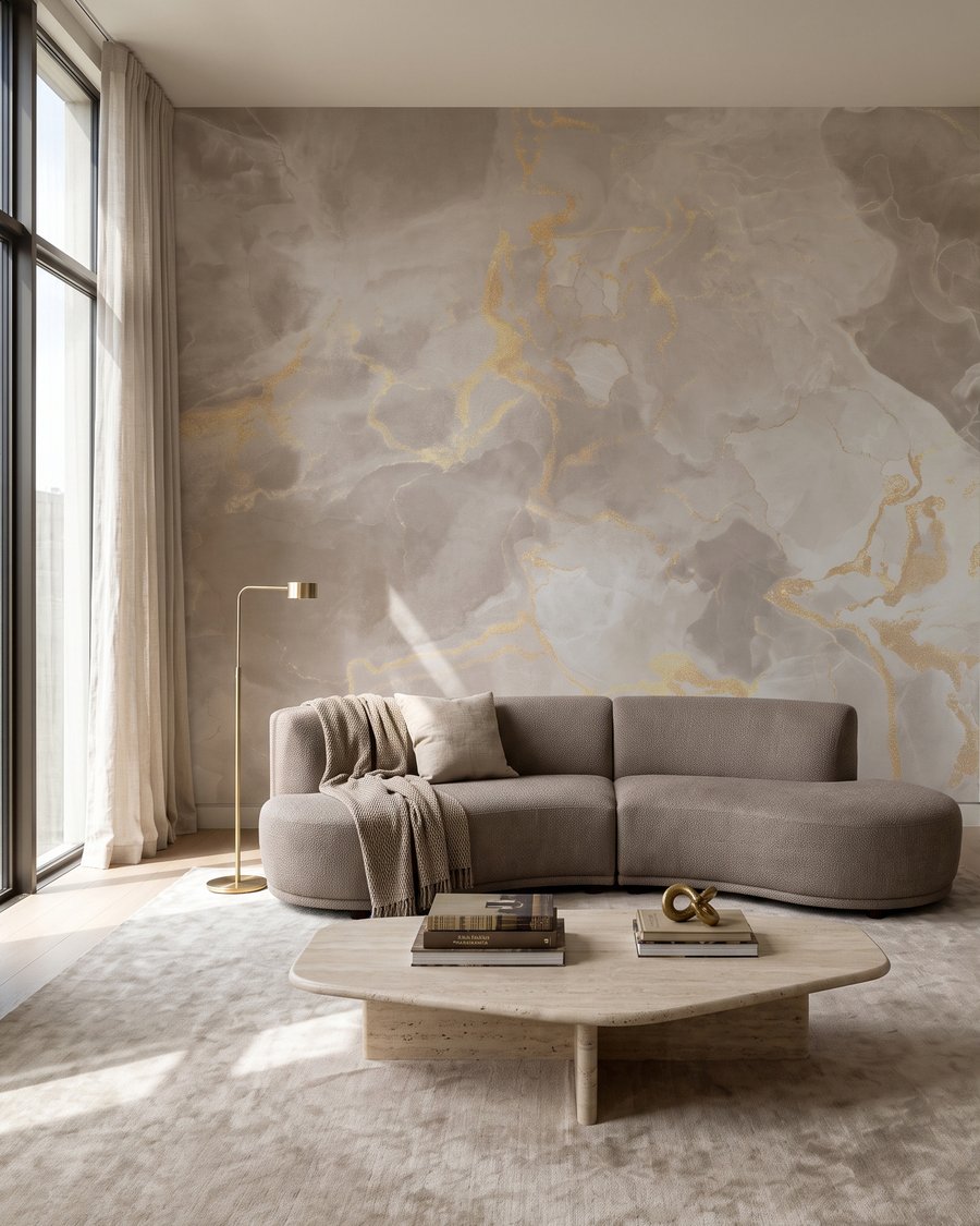 Nuvens com veios dourados — interior 3