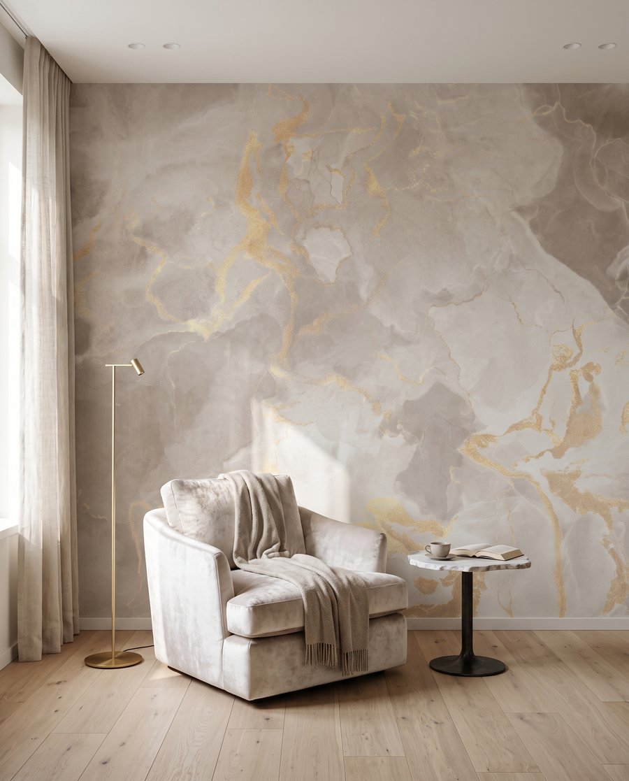 Nuvens com veios dourados — interior 4