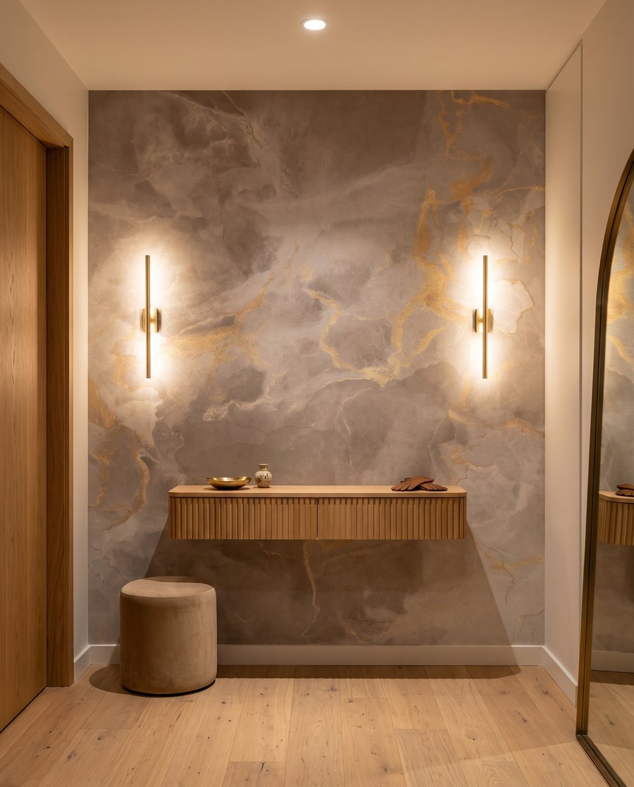 Nuvens com veios dourados — interior 5