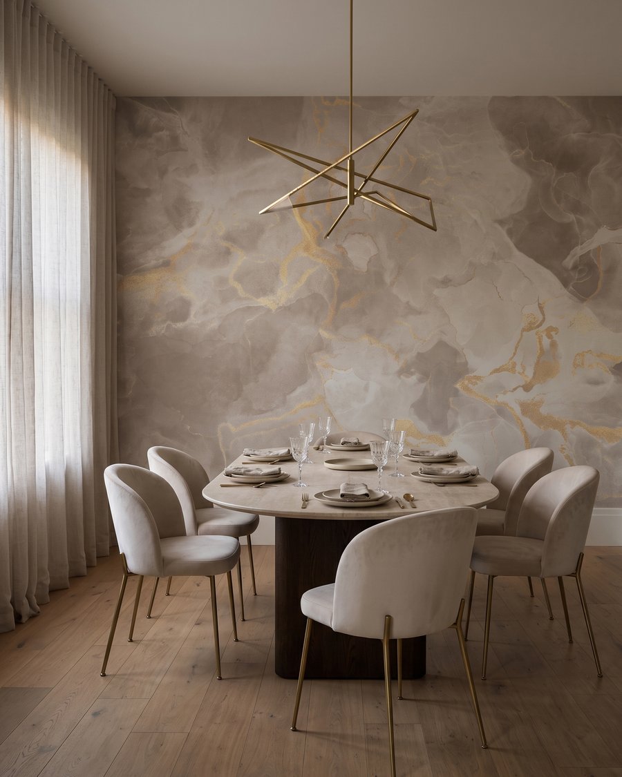 Nuvens com veios dourados — interior 7