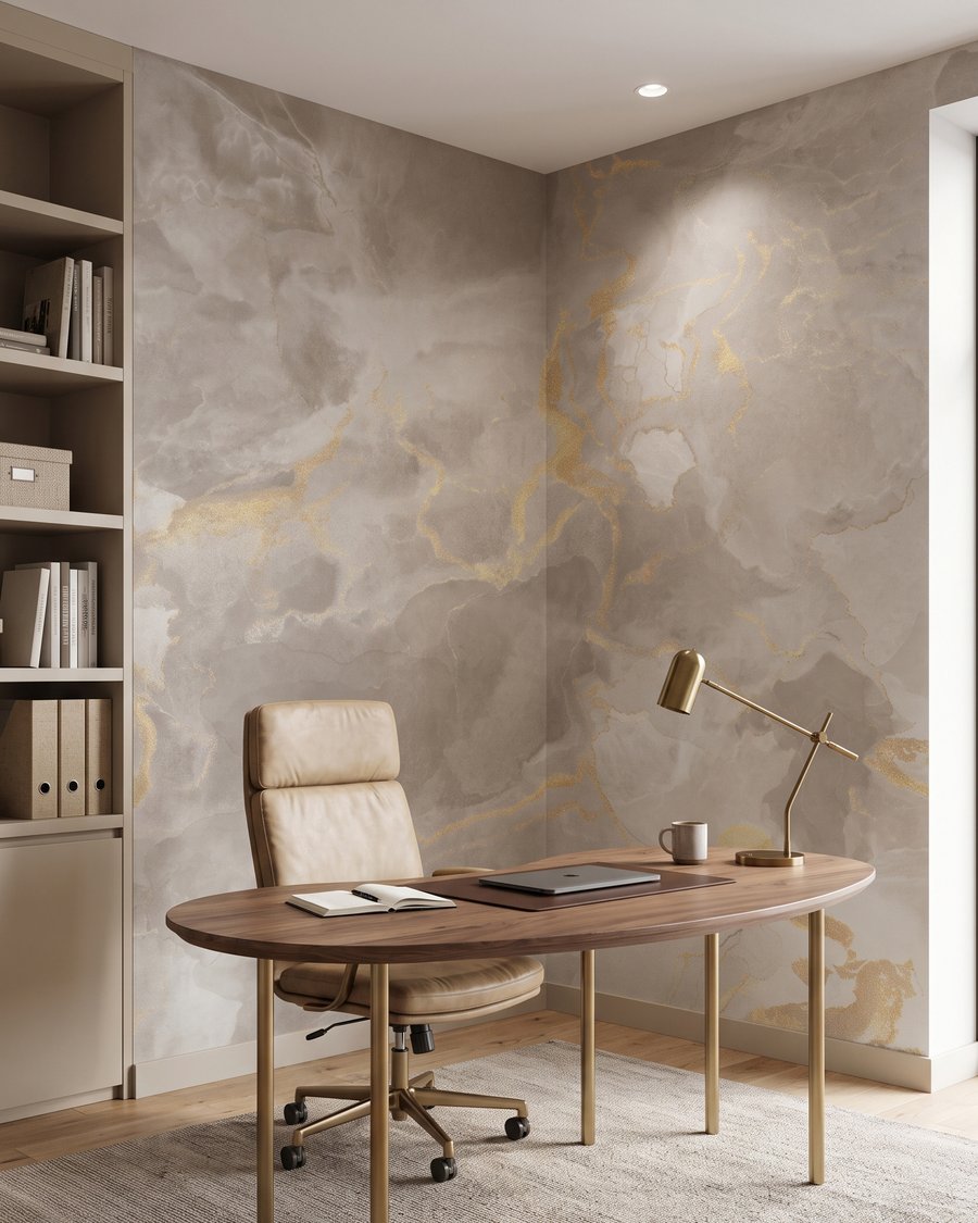 Nuvens com veios dourados — interior 8