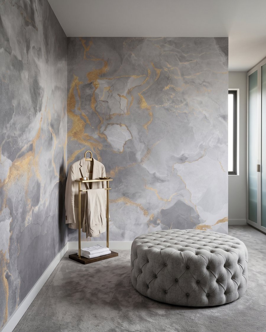 Nuvens com veios dourados — interior 3
