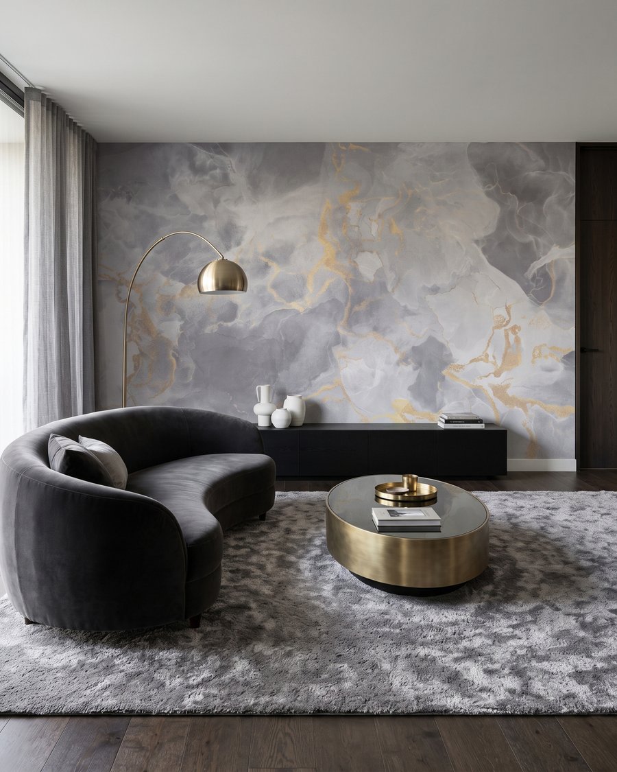 Nuvens com veios dourados — interior 4