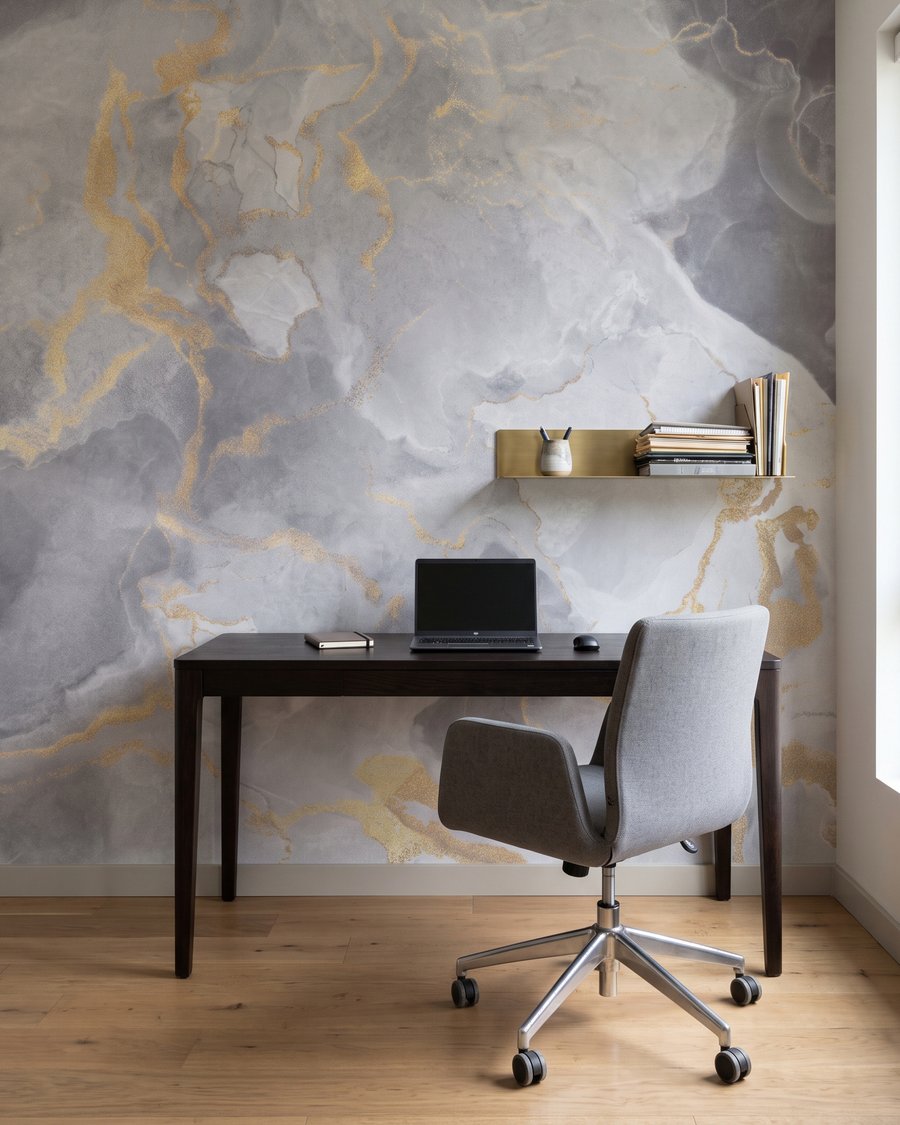 Nuvens com veios dourados — interior 7