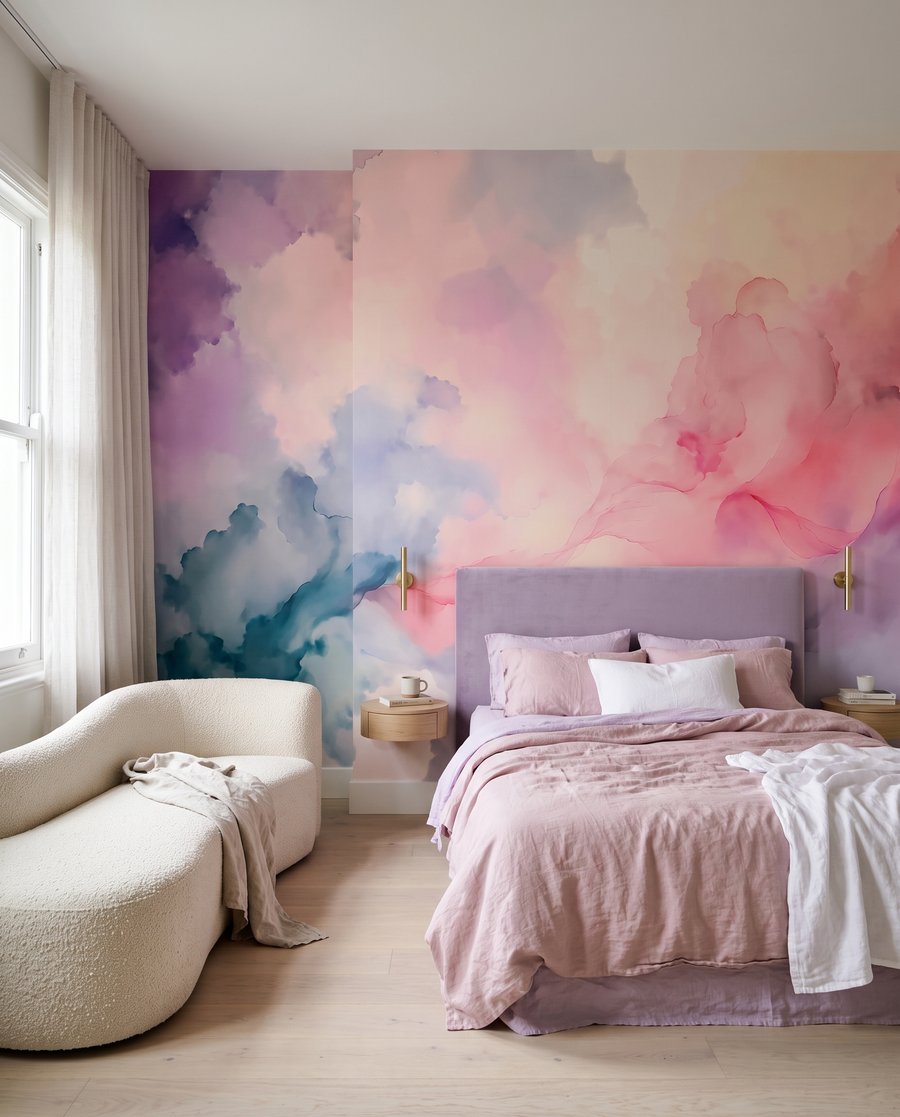 Nuvens de aguarela — interior 2