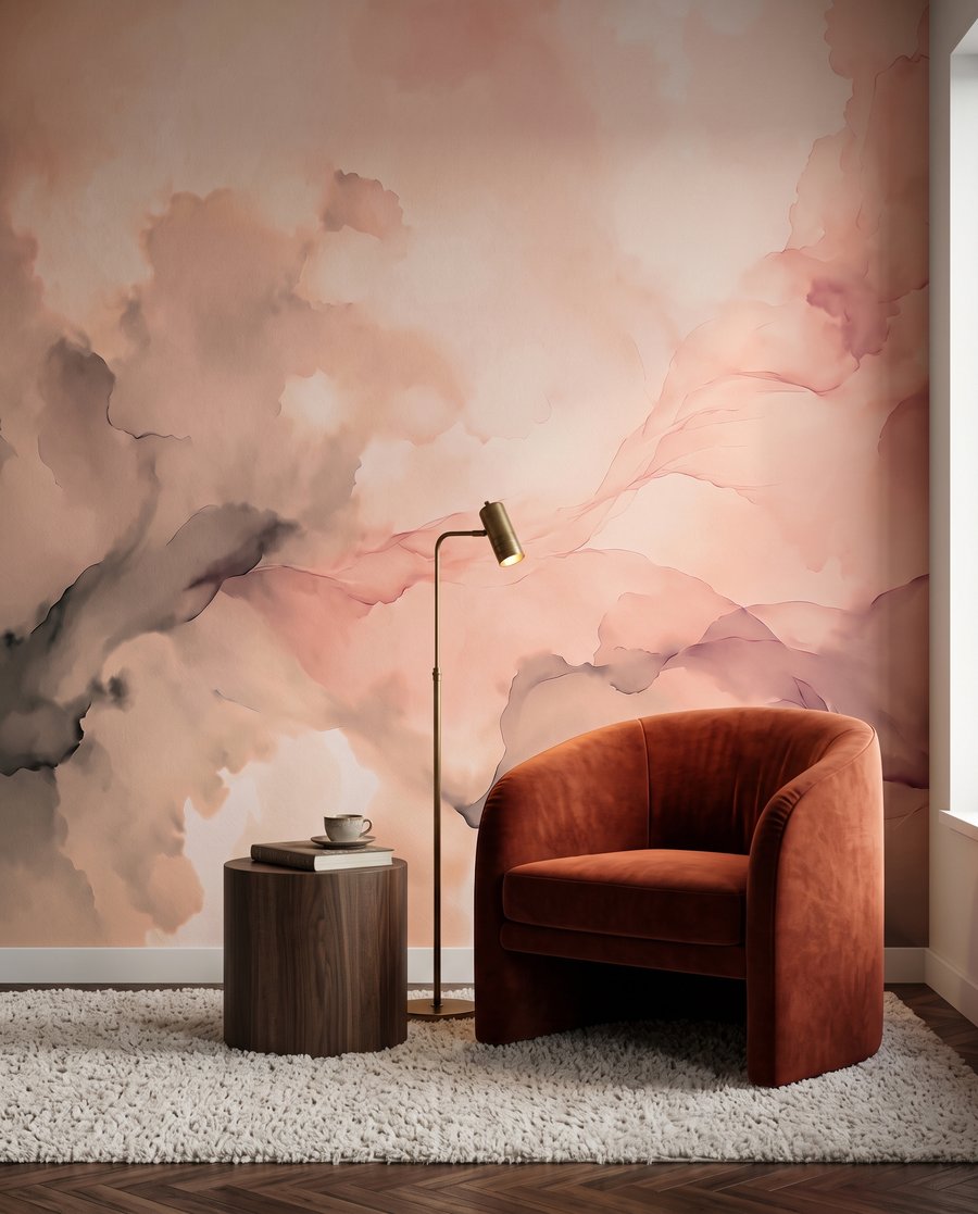 Nuvens de aguarela — interior 1
