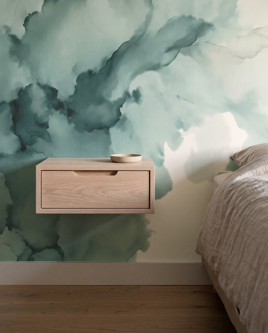 Nuvens de aguarela — detalhe