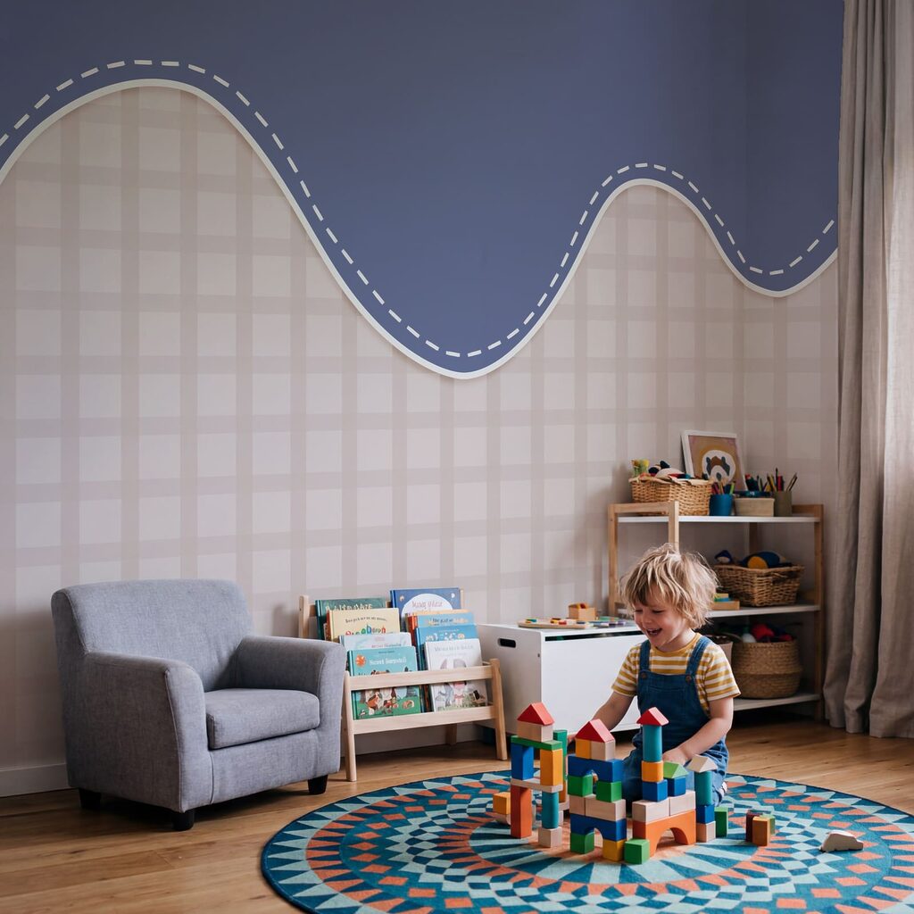 Losangos sob orla ondulada — interior 2