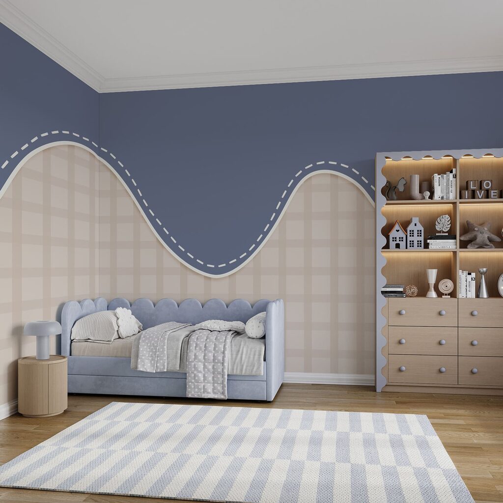 Losangos sob orla ondulada — interior 3