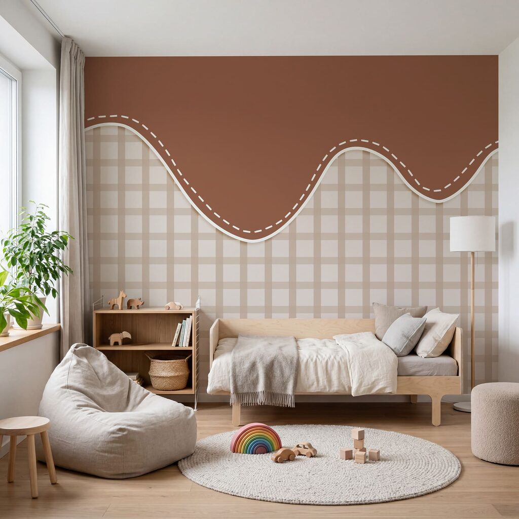 Losangos sob orla ondulada — interior 3