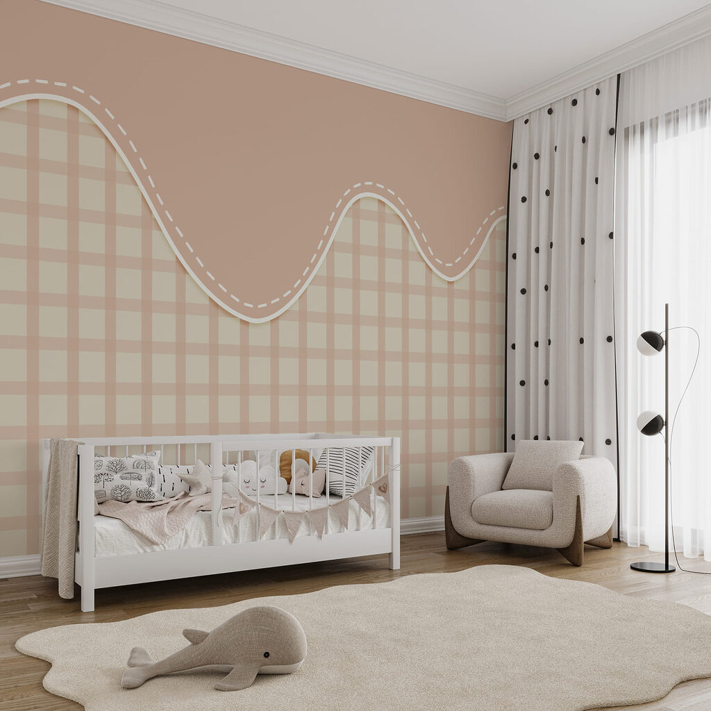 Losangos sob orla ondulada — interior 1