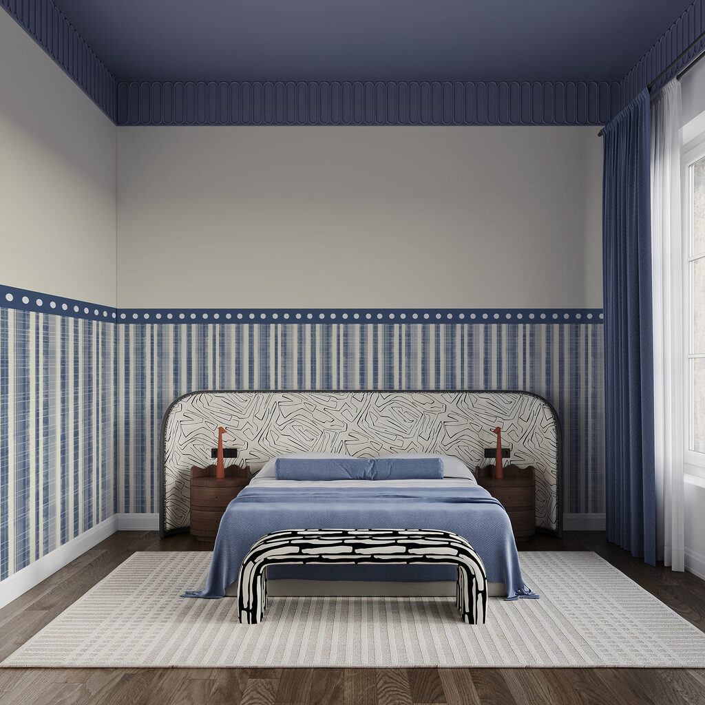 Riscas finas e pontos — interior 1