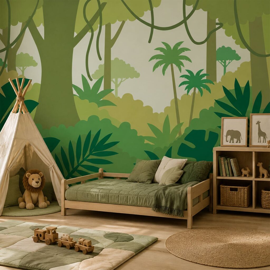 Lianas em selva desenhada — interior 1